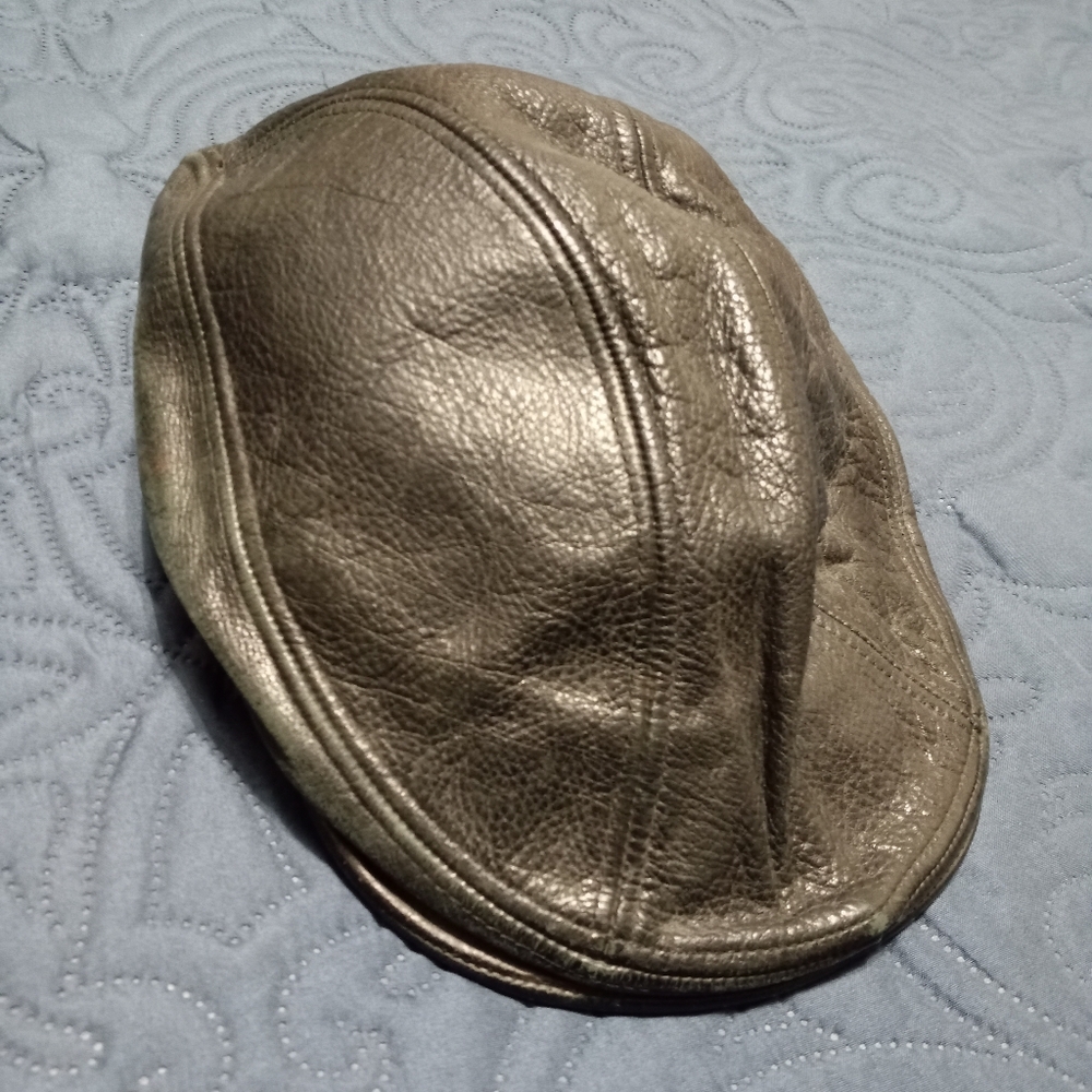 Leather Black Hat L-XL
